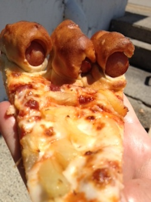 Illustration for article titled Pizza Hut's Hot Dog Pizza Isn't Quite Gross Enough